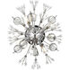 Vera 4 Light 14 inch Chrome Wall Sconce Wall Light, can be Flush Mounted