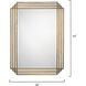 Serai 44 X 32 inch Antique Brass Mirror