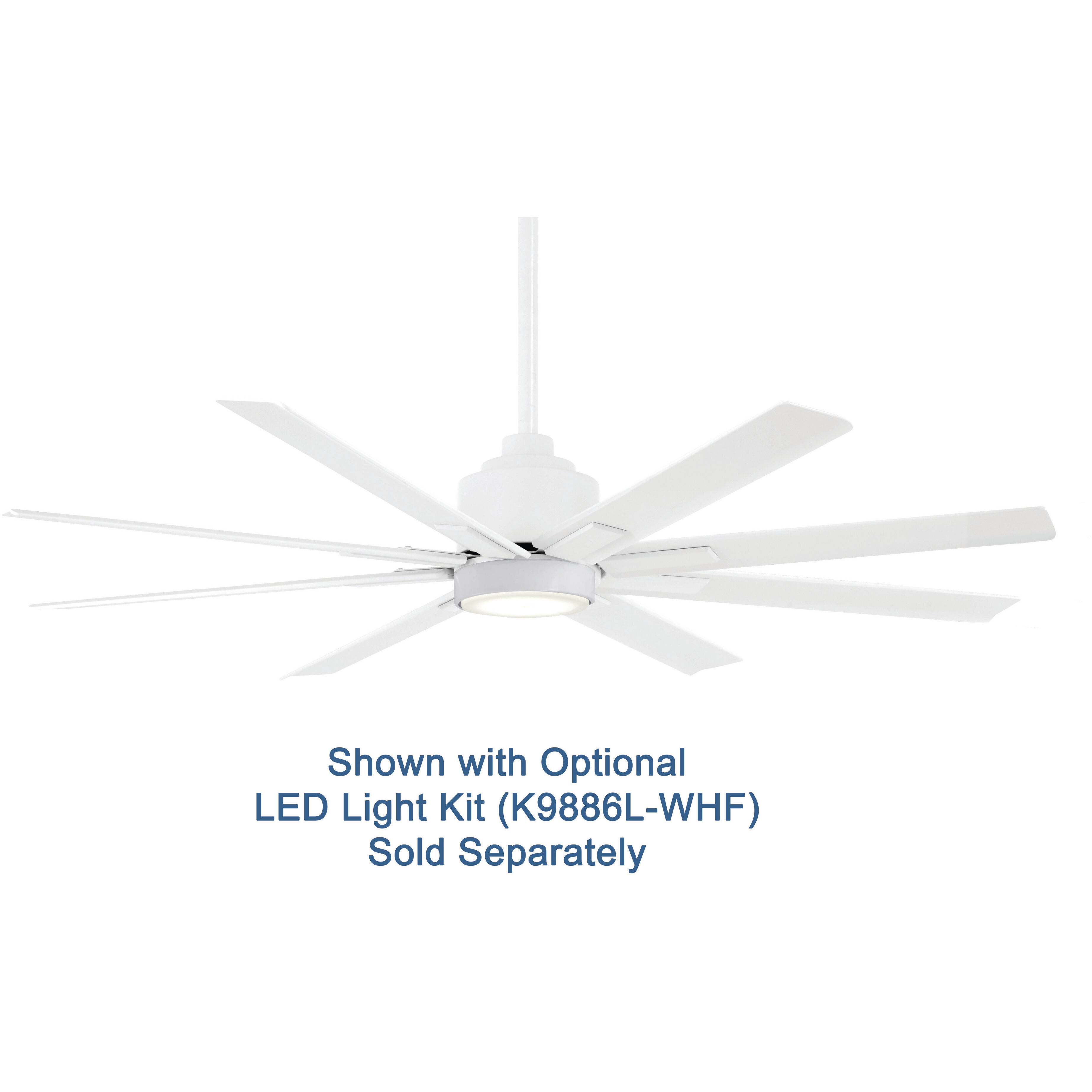 Xtreme H2O 52 52 inch Flat White Ceiling Fan, Outdoor