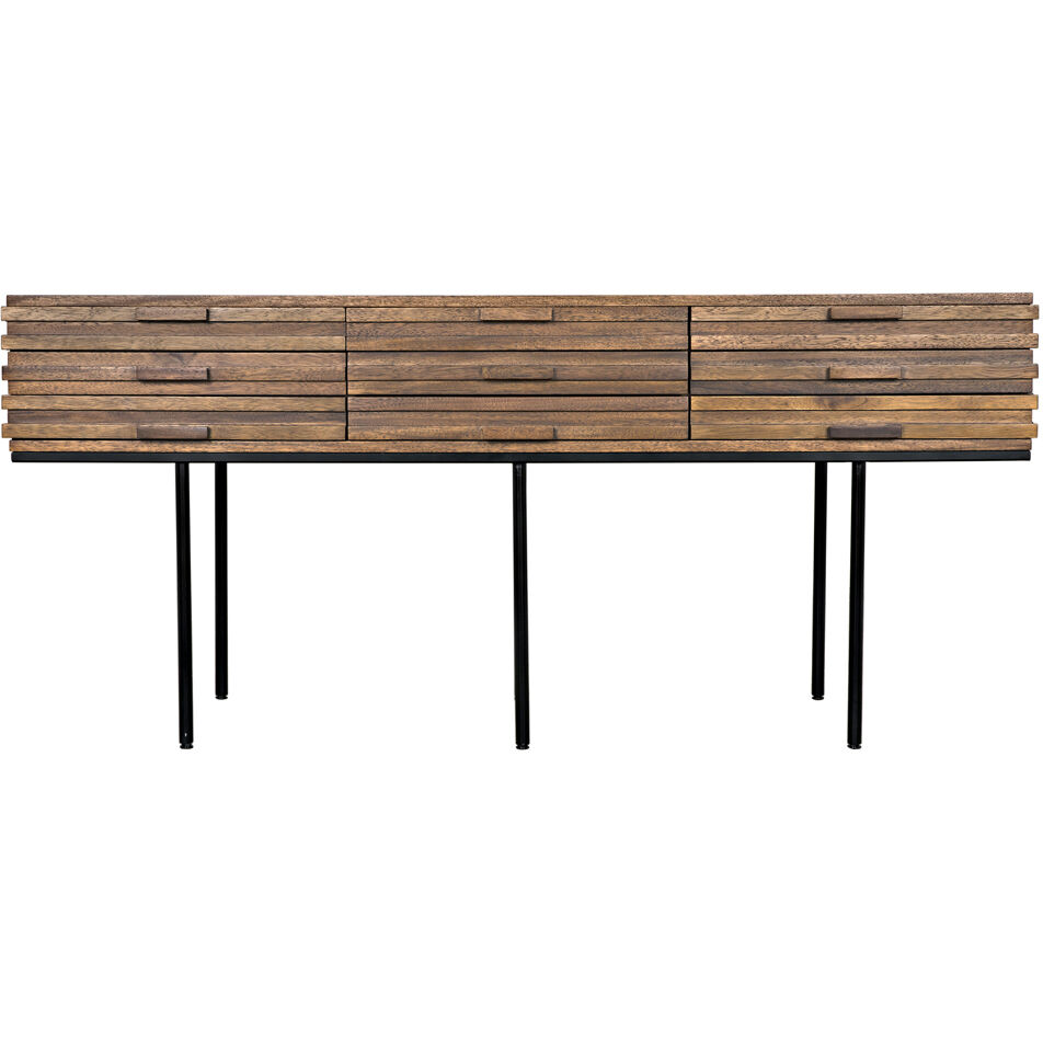 Zodiac 73 X 20.5 inch Dark Walnut Sideboard