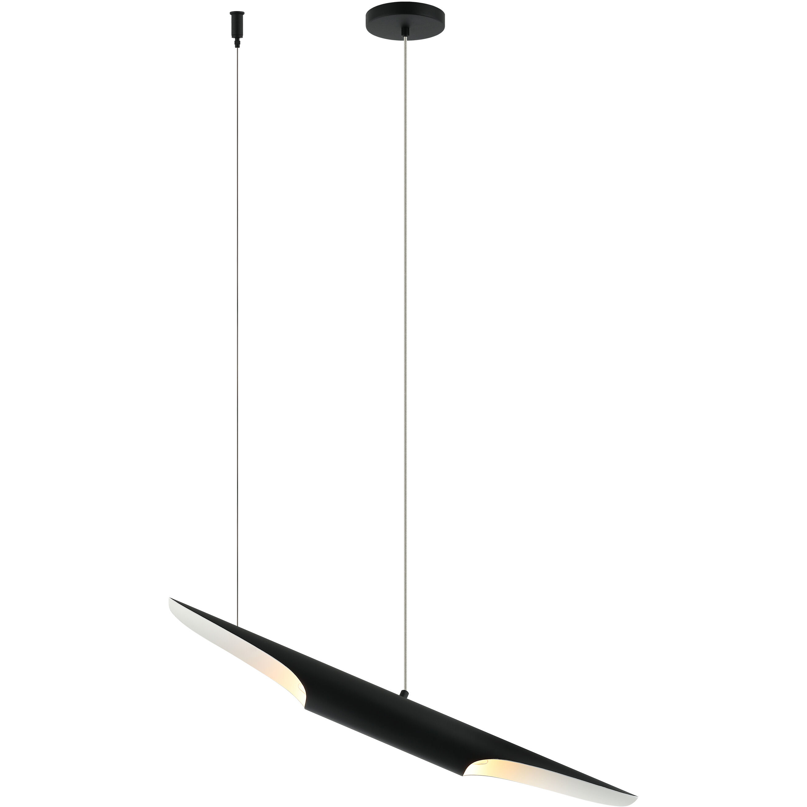 Stylus 2 Light 28 inch Matte Black Chandelier Ceiling Light