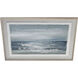 Paralia Blue and White with Clear Framed Wall Art