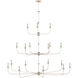 Nottaway 18 Light 60 inch Champagne Chandelier Ceiling Light, Grande