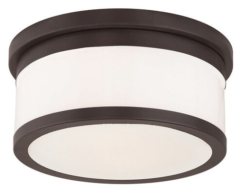 Stafford 2 Light 11.75 inch Bronze Flush Mount Ceiling Light