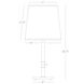 Rico Espinet Buster Chica 28.75 inch 150.00 watt Polished Nickel Accent Lamp Portable Light in Fondine