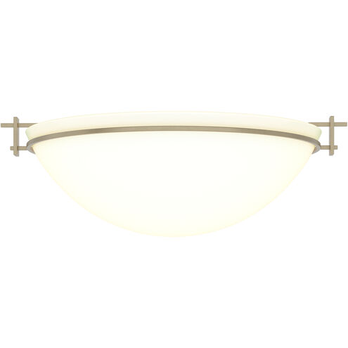Moonband 3 Light 15.9 inch Soft Gold Semi-Flush Ceiling Light in Opal, Large