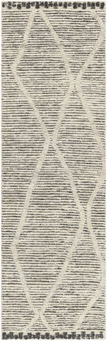 Manisa 96 X 30 inch Black Rug, Runner