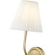 Ami Indoor Wall Sconce Wall Light in Vintage Brass