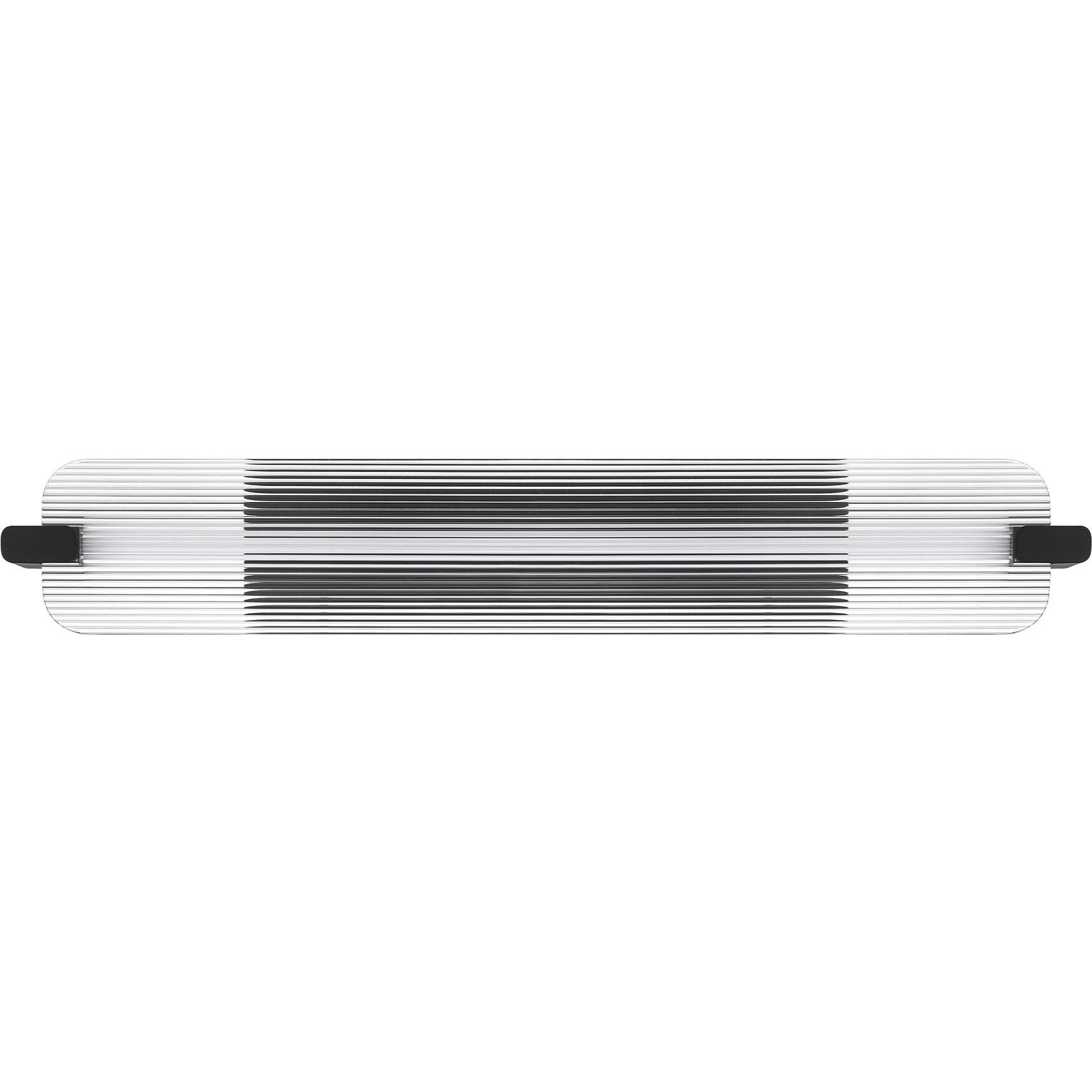 Neoness LED 34.25 inch Matte Black Outdoor Wall Sconce in Clear