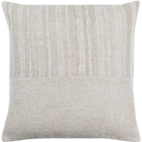 Loomed Luxe 18 X 18 inch Slate/Off-White/Metallic - Silver Accent Pillow