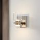 Amelia LED 6.25 inch Polished Nickel and Champagne Gold Vanity Light Wall Light