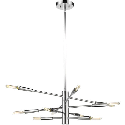 Ascension 10 Light 23.25 inch Chrome Chandelier Ceiling Light