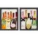 Bubbly Multi and Black and Green and Orange Framed Art
