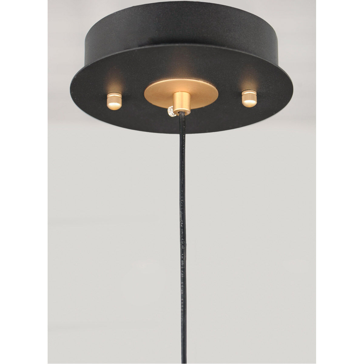 Newton LED 8.75 inch Black and Gold Multi-Light Pendant Ceiling Light