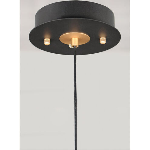 Newton LED 8.75 inch Black and Gold Multi-Light Pendant Ceiling Light
