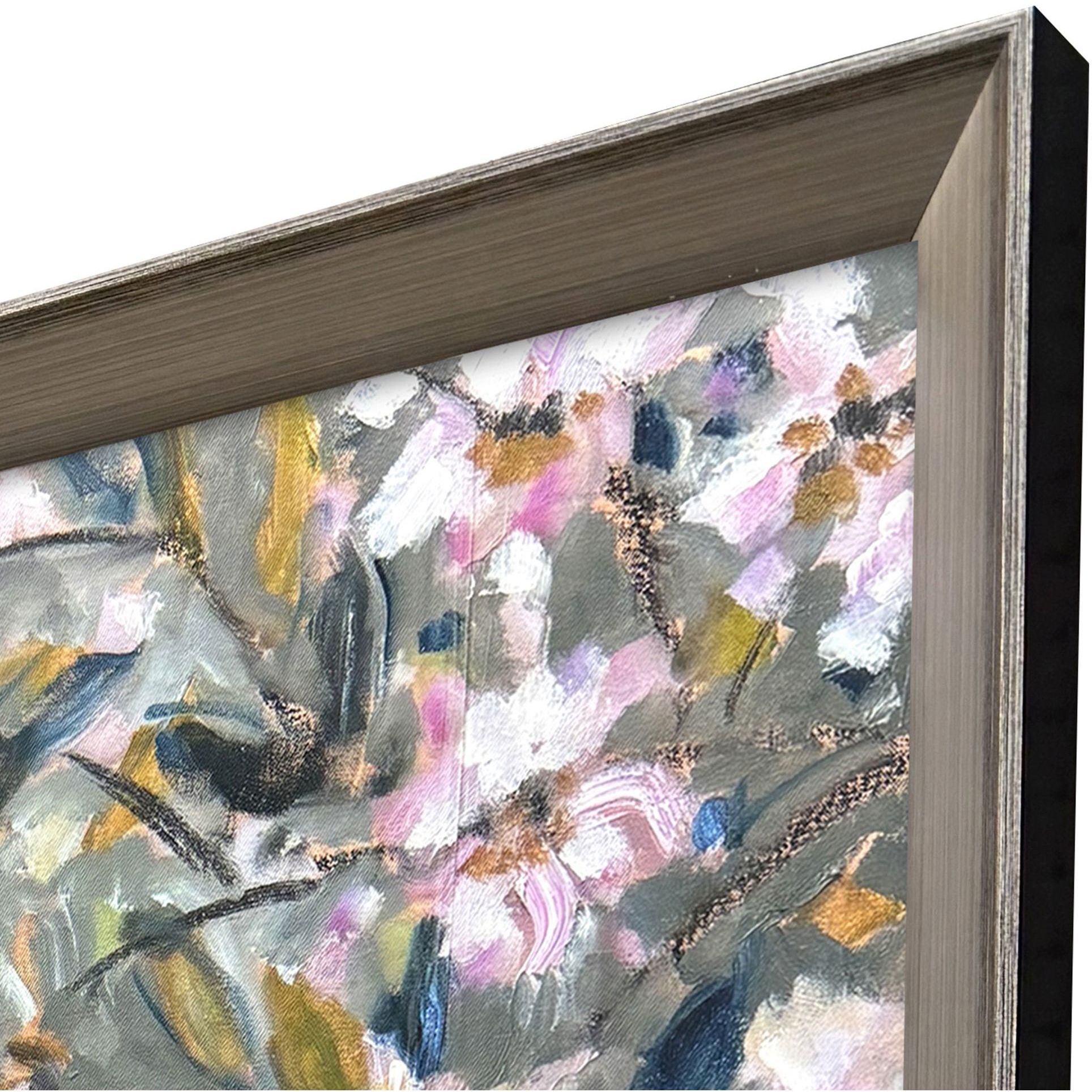 Finally Spring Multi and Green and Pink and Teal Framed Art