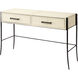 Nevado 50 inch Off White and Black Console Table