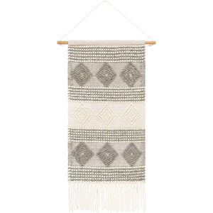 Hygge White Wall Hanging, Rectangle