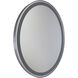 Reflections 29.5 X 23.5 inch Brushed Aluminum Wall Mirror