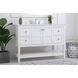 Theo 48 X 22 X 34 inch White Vanity Sink Set