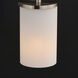 Lateral 1 Light 4.75 inch Satin Nickel Single Pendant Ceiling Light in Satin White