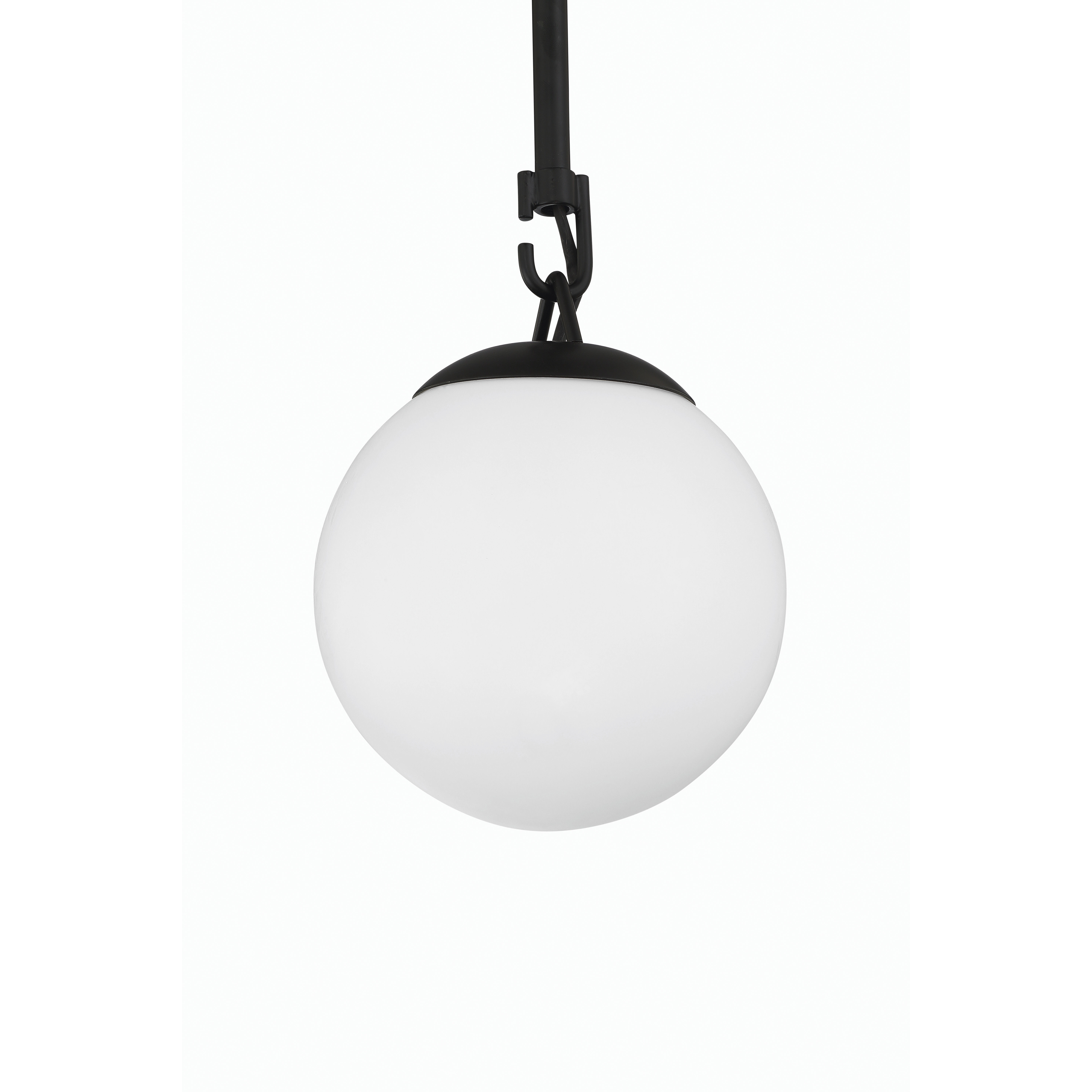 Orion 1 Light 6 inch Flat Black Mini Pendant Ceiling Light