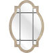 Odette 31.5 X 21 inch Wood Tone with Black and Mirror Wall Mirror
