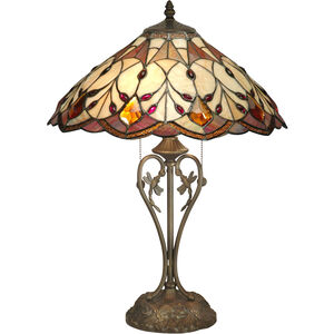 Evelyn 24 inch 75.00 watt Antique Bronze Table Lamp Portable Light