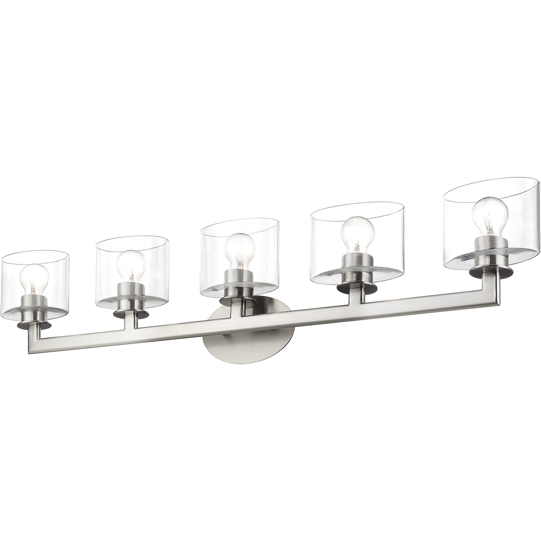 Bernardino 5 Light 44 inch Brushed Nickel Vanity Wall Sconce Wall Light