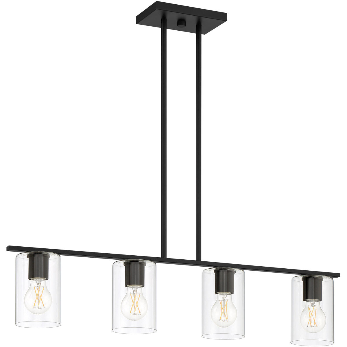 Oslo LED 4 inch Matte Black Pendant Ceiling Light