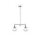 Franklin Restoration Olean LED 22 inch Polished Chrome Chandelier Ceiling Light in Seedy Glass, Franklin Restoration