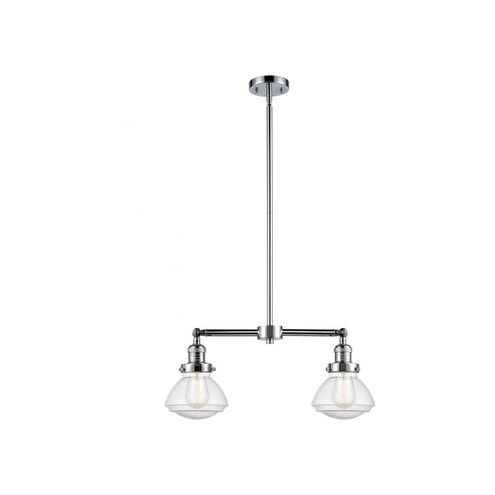 Franklin Restoration Olean LED 22 inch Polished Chrome Chandelier Ceiling Light in Seedy Glass, Franklin Restoration