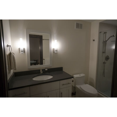 Vilo LED 4.25 inch Satin Nickel Bathroom Light Wall Light