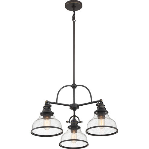 Grant 3 Light 24 inch Palladian Bronze Dinette Chandelier Ceiling Light