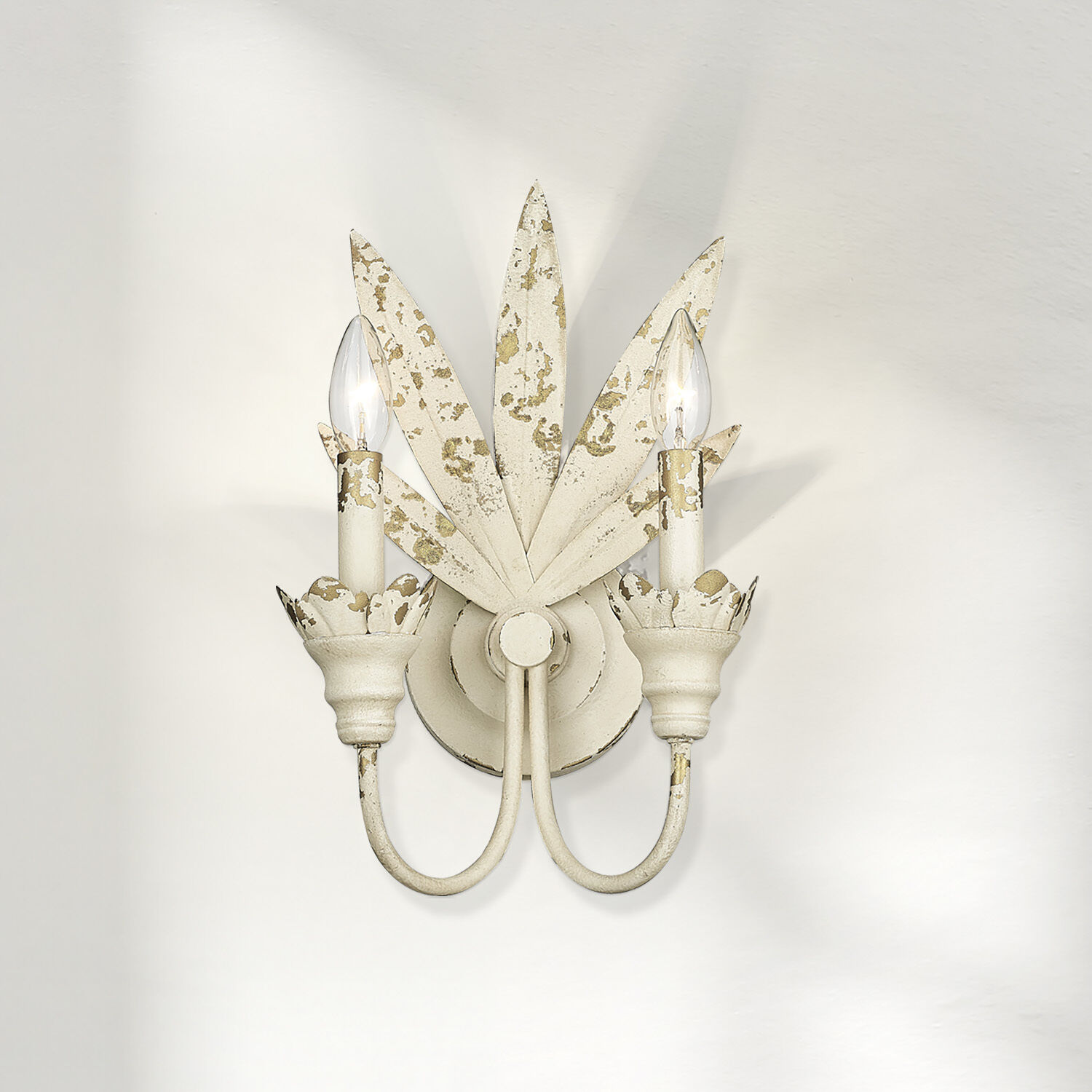 Lillianne 2 Light 9.13 inch Antique Ivory Wall Sconce Wall Light