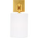 Warick 1 Light 6 inch Satin Brass Bathroom Wall Sconce Wall Light