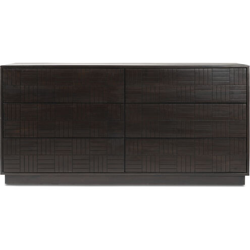 Denman Brown Dresser, 6 Drawer