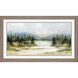 Waterside Collection Block Profile In Distressed Wood Framed Art