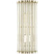 Warwick 1 Light 7 inch Contemporary Silver Leaf ADA Wall Sconce Wall Light, Tall, Bunny Williams Collection