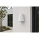 Taper LED 6.25 inch White Outdoor Wall Mount