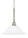 Sussex 1 Light 15.75 inch Brushed Nickel Pendant Ceiling Light