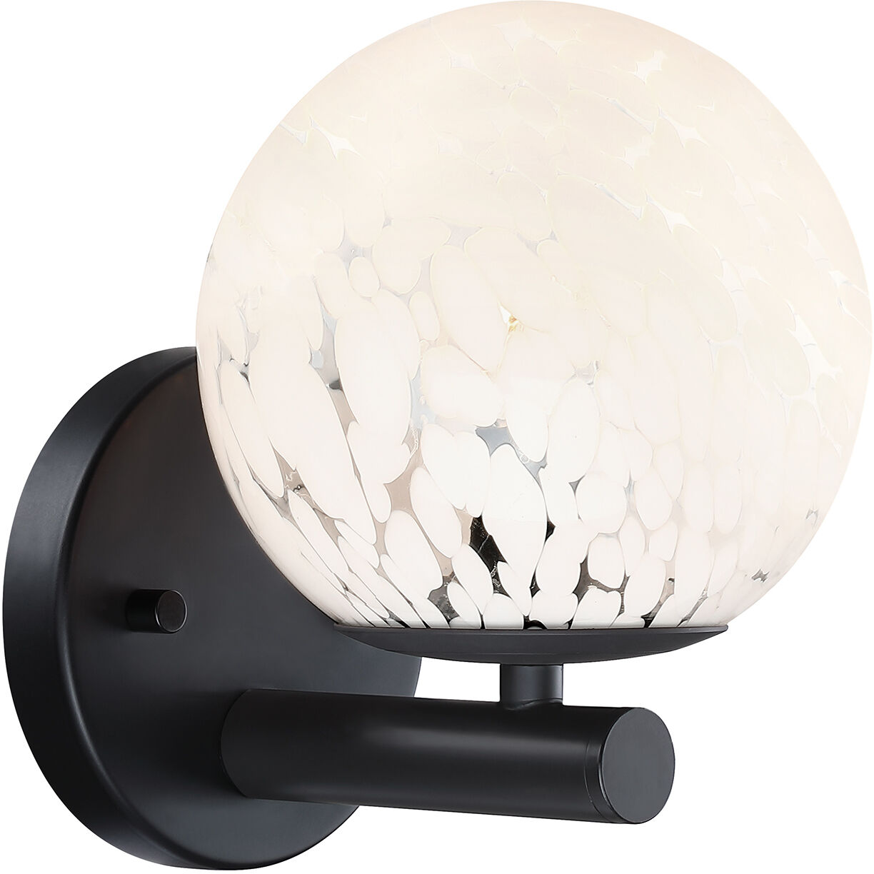Crown Heights 1 Light 6 inch Matte Black Wall Sconce Wall Light in White