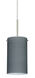 Besa Lighting Stilo 1 Light Satin Nickel Pendant Ceiling Light in Titan Glass, Halogen 1BT-4404TN-SN - Open Box