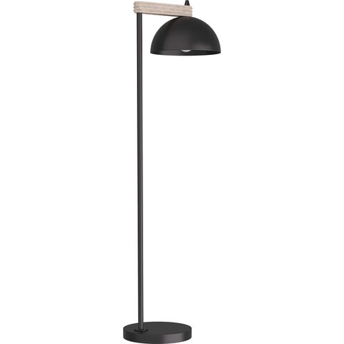 Thea 56 inch 60.00 watt Blackened Iron Floor Lamp Portable Light