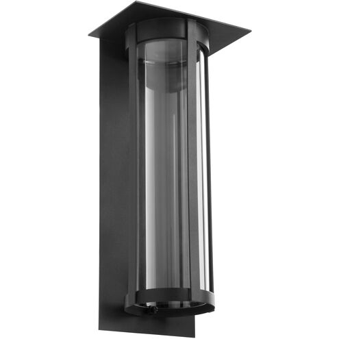 Abram 1 Light 18 inch Textured Black Outdoor Wall Lantern
