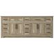 Remington 84 X 35 inch Natural Oak Bathroom Vanity Cabinet