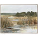 Wetland Grasses Green and Brown and Multi and Neutral Canvas