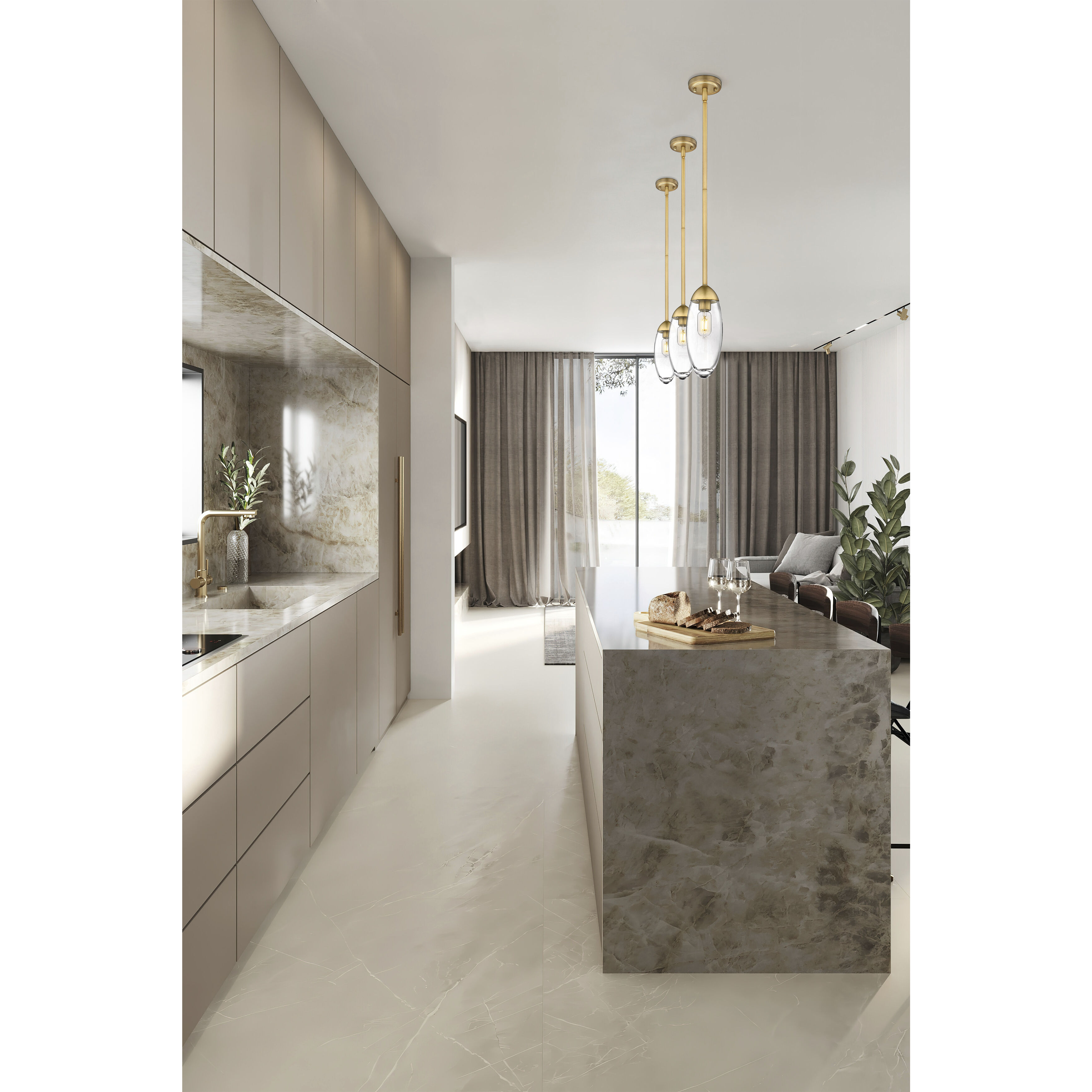 Arden 1 Light 4.5 inch Rubbed Brass Pendant Ceiling Light