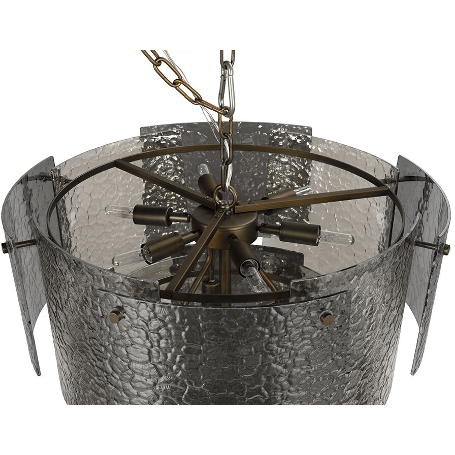 Cornelius 10 Light 25 inch Antique Brass Chandelier Ceiling Light