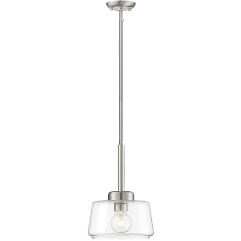 Riley 1 Light 10 inch Satin Platinum Mini Pendant Ceiling Light